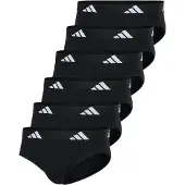 Adidas Herren Slip, 6er Pack - Briefs, Active Flex Cotton, Logo, einfarbig