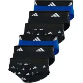 Adidas Herren Slip, 6er Pack - Briefs, Active Flex Cotton, Logo, einfarbig