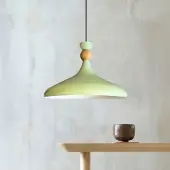 Bamyum Pendelleuchte Minzgrün Ø35 cm Metall E27 Moderne Lampe, Ohne Leuchtmittel
