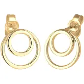 Elli Ohrringe Kreis Ringe Basic Geo Minimal 925 Sterling Silber Elli Gold
