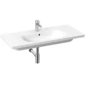 Jika Mio-N - Waschtisch 100x45 cm, mit Überlauf, mit Hahnloch, weiß H8147130001041