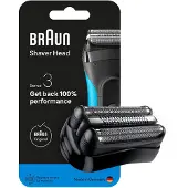 Braun Serie 3 Elektro-Rasierhaupt 21B - Original Ersatzteil und Rasierzubehör - Made in Germany, kompatibel mit allen Serie 3 Rasierern - Schwarz