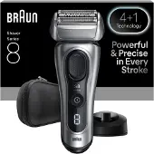 Braun Series 8 8617s, Folienschaber, Grau, Tasten, LED, Akku, Lithium-Ion (Li-Ion)