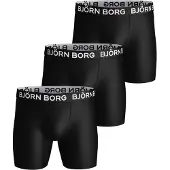 Björn Borg Sports Boxershorts 3-Pack Schwarz - XXL