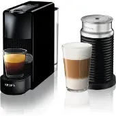 Krups Nespresso Essenza Mini XN1118 Schwarz + Milchaufschäumer