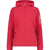 CMP Damen Jacke Knit-Tech Melange Hoody 3H19826-13CU 48 - Carminio-Pink - 48