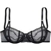 LASCANA Bügel-BH aus hauchzarter Spitze, transparente Unterwäsche, Reizwäsche