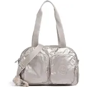 Kipling COOL DEFEA Mittelgroße Schultertasche, Metallic Glow (Silber)