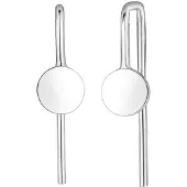 Elli Paar Ohrhänger "Ohrringe Geo Kreis Basic Plättchen Trend 925 Silber" Gr. 20, silber, Ohrringe, Damen, 20, ohne Stein, Silber 925 (Sterlingsilber), Paar Ohrhänger