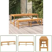 The Living Store Gartenbank 180 cm Massivholz Akazie