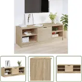 The Living Store TV-Schrank Sonoma-Eiche 102x35x36,5 cm Holzwerkstoff