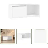 The Living Store TV-Schrank Weiß 90x35x40 cm Holzwerkstoff