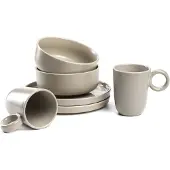 Leonardo HOME Geschirrset ROMA 6-teilig - Frühstücks-Service für 2 Personen - je
