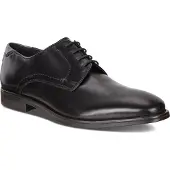 Ecco Schnürschuh "MELBOURNE", Herren, Gr. 43, schwarz, Leder, Schuhe Schnürschuh, mit seitlichen Nähten, Freizeitschuh, Halbschuh, Schnürschuh