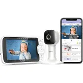 Hubble Connected Nursery Pal Cloud 5 Inch Baby Monitor with Camera, 2-Way Commun