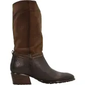 Hispanitas für Damen. PHI254298 Braune Lederstiefel Verona (37), 3 bis 5 cm, Keine, Lässig