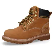 Dockers by Gerli Winterboots BY GERLI, Herren, Gr. 43, Warmfutter, braun (camelfarben), Leder, Schuhe Winterboots, Schnürboots, Workerboots im Bergsteiger-Look, Topseller