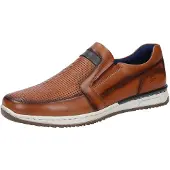 Sioux Cayhall Herrenschuhe, Slipper, Mokassin, Cognac (Braun), Leder, - Herrenschuhe Slipper, Braun, leder (lammnappa)