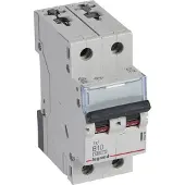 Legrand 403385 TX3 Leitungsschutzschalter B-Charakteristik, 10A, 2-polig, 6kA, 400VAC, 2TE