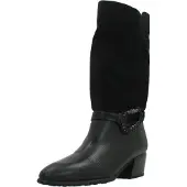Hispanitas für Damen. PHI254298 Leder-Stiefel Verona schwarz (36), 3 bis 5 cm, Keine, Lässig