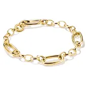 Thomas Sabo C1203-413-39 Damenarmband Charm-Armband Goldfarben mit Connect Links
