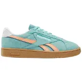 Reebok 1100000002199 CLASSIC "CLUB C GROUNDS UK", Mädchen, Gr. 42, blau (aiaqua, sunkissedorange, gum), Leder, Synthetik, Schuhe 1100000002199