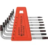 PB Swiss Tools Winkelschraubendreher-Satz, für TX, verchromt, 8-teilig