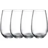 Villeroy & Boch Longdrinkglas "Longdrinkbecher Entrée 620 ml 4er Set transparent", bunt (transparent), 4 tlg., Glas, Trinkgefäße, Longdrinkglas