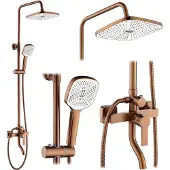 REA Duschset ARGUS Brush Copper