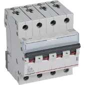 Legrand 403417 TX3 Leitungsschutzschalter B-Charakteristik, 16A, 4-polig, 6kA, 400VAC, 4TE