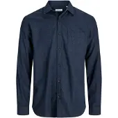 Jack & Jones Langarmhemd "JJECLASSIC MELANGE SHIRT L/S NOOS"