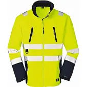 BIG Arbeitsschutz BIG Warnsoftshelljacke Pittsburgh Gr. XL gelb-navy