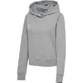 Hummel Damen Kapuzenpullover hmlGO 2.0 Cotton Hoodie 225250-2006 M - Grey Melange - M