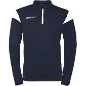 Uhlsport Trainingspullover "1/4 ZIP TOP Squad 27", Herren, Gr. 4XL, blau (marine, weiß), Obermaterial: 100% Polyester Pol. recyc.., Pullover Trainingspullover