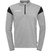 Uhlsport Trainingspullover "1/4 ZIP TOP Squad 27", Herren, Gr. 3XL, grau (schwarz grau melange, schwarz), Obermaterial: 100% Polyester Pol. recyc.., Pullover Trainingspullover