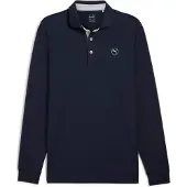 Puma Cloudspun LS Midweight Polo deep navy-ash gray (02) S