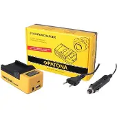 PATONA Synchron USB Ladegerät für Fujifilm DLI8 D-LI8 NP40 with LCD