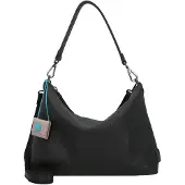 Gabs Leder Schultertasche Umhängetasche Filippa TG Pochette Nero schwarz