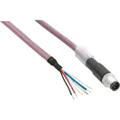 Schneider Electric TCSXCNDFNX10V Stromverteilerkabel IN, gerade, M8 Buchse-Draht -10m