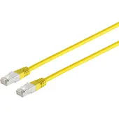 S-Conn RJ45 Patchkabel m. CAT 7 Rohkabel PIMF gelb 1,5m