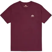 Alpha industries T-Shirt "Basic T-Shirt SL", Herren, Gr. XXL, rot (schwarz cherry), Obermaterial: 100% Baumwolle, Shirts T-Shirt