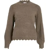 Vila Vinikolina Stehkragen Strickpullover