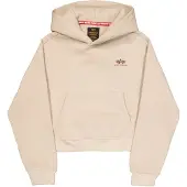 Alpha industries 1100000002199 "Basic Hoodie SL W", Damen, Gr. XS, beige (organic beige), Obermaterial: 80% Baumwolle, 20% Polyester, Sweatshirts 1100000002199