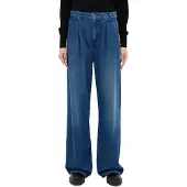 Mustang Weite Jeans "Damen Style Luise Wide", Damen, Gr. 27, Länge 32, blau (501 mittelblau), Denim/Jeans, 100% Baumwolle, unifarben, weit, Jeans Weite Jeans