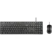 Targus AKM622UK, Volle Größe (100%), Kabelgebunden, USB, QWERTY, Schwarz, Maus enthalten