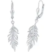 Amor Paar Ohrhänger "Feathers", silber (silberfarben), Ohrringe, Damen, Silber 925 (Sterlingsilber), Paar Ohrhänger