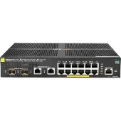 HP Aruba 2930F 12G PoE+ 2G/2SFP+, Managed, L3, Gigabit Ethernet (10/100/1000), Power over Ethernet (PoE), Rack-Einbau, 1U