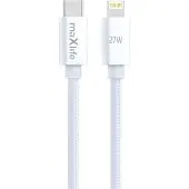MaXlife 27W Schnell-Ladekabel USB-C - Lightning 2m
