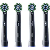 Oral-B Pro Cross Action Aufsteckbürsten für elektrische Zahnbürste - Schwarz (4er-Pack)