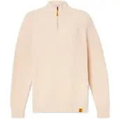 Timberland - Williams River Textured 1/4 Zip Sweater - Pullover Gr XXL beige